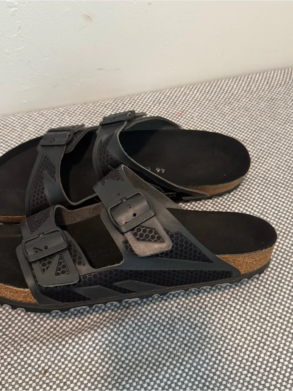 Birkenstock Arizona Rubberized Synthetic Unisex Slides Sandals size 46